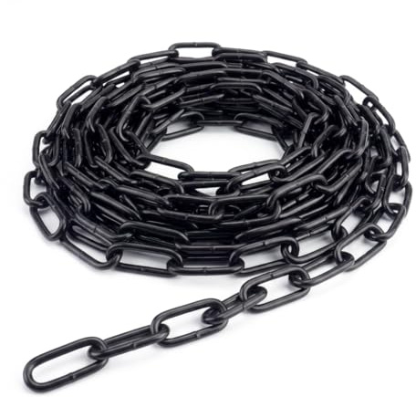 Marwotec 10 Meter Schwarz lackierte Kette 3,0 mm Rundstahlkette Ø 3mm Stahlkette geschweißt - Stahl -Schwarz beschichtet - Ø 3mm Ideal für den Außeneinsatz von Marwotec aus Deutschland