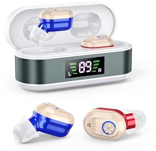Amplificatore Dispositivo Digitale a Chip, Qualità Audio Nitida, Modello Ricaricabile,Rosso e Blu, Indicatore LED del Livello di Carica Della Batteria