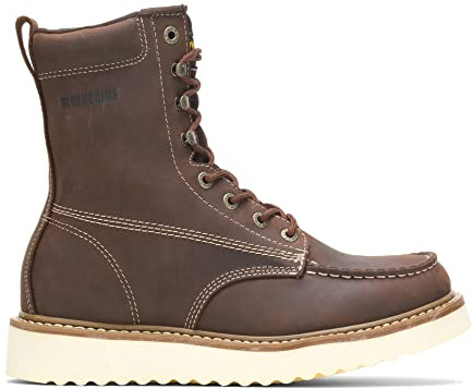 Wolverine Men's Loader 8 Soft Toe Wedge Work Boot, Brown, 12 M US