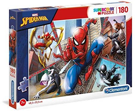 Clementoni - 29302 - Supercolor Puzzle -Spider Man-180 Piece