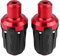 Motorcycle Frame Slider, 1 Pair of 10mm Motorcycle Exhaust Frame Sliders Anti-Crash Pad Falling Protector Moto Modified Frame Sliders(red)