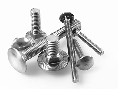 Schlossschrauben Flachrundschrauben Schlosserschrauben Torbandschrauben DIN 603 Vierkantansatz Edelstahl A2 V2A Vollgewinde M5/M6/M8/M10 // EHK-Verbindungstechnik