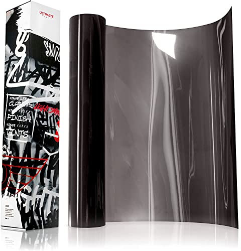 VViViD+ Ultimate Headlight Taillight Tint Vinyl Wrap (12 x 7ft, Light Smoke)
