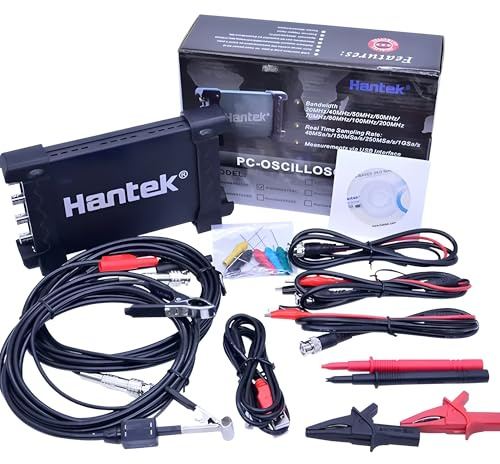 Hantek Qingdao Automotive USB/PC Osciloscopio Hantek6074BE Kit I II III IV 4 canales Osciloscopio Hantek Qingdao Automotive USB Osciloscopio 70MHz 1GSa/s (Hantek6074BE-kit II)