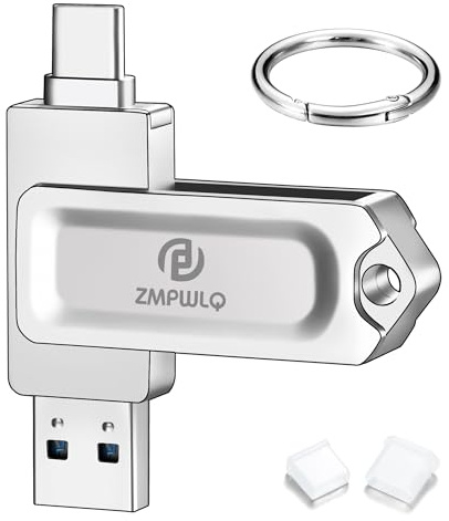USB-minne för iPhone 15 och iPhone 16 flash-enhet 256 GB USB-minne extern fotosticka USB 3.0 & typ C Stick dubbel USB Flash Drive Photostick för iPhone 15 Serie/iPad/Android/PC/Mac