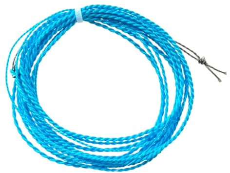 Sharplace Tenkara-Schnur, geflochtene, gerollte Schnur, Schwimmschnur, Angelgeschenk, Tenkara-Fliegenfischschnur, Fliegenschnur zum Karpfenangeln im Salzwasser, Blau 12FT