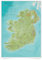 Map Of Ireland - Detailed Cartography - Front Sheet Laminated - 42cm (w) x 59cm (h) - Maps International