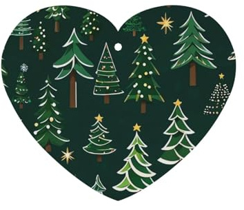 Carte désodorisante lavande à suspendre pour voiture, bureau ou maison, décoration automatique avec imprimé sapin de Noël vert