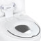 Orzbow Foldable Toddler Toilet Seat, Portable Toilet Training Seats with Urine Barrier, Universal Family Toilet Seat with Suction Cup, Adjustable Length, Easy to Install, Adult-Like Design, White