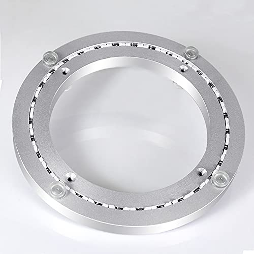 LIGUOYI Supporto Girevole in Alluminio, Silenzioso Piatti Girevoli Rotazione, Piatto Rotante Base Lazy Susan-Heavy Duty 20cm 30cm 40cm 50cm 60cm Rotondo -per Scultura da Tavolo da Pranzo