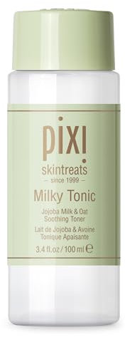 Pixi Beauty Milky Tonic | Lotion Tonique Visage Apaisant et Hydratant à la Lait de Jojoba, à l’Avoine et au Thé Vert | Tonique Nourrissant Sans Alcool | 3,4 fl oz / 100 ml
