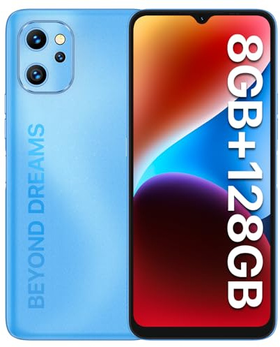 UMIDIGI F3 Smartphone Ohne Vertrag, 16GB(8+8) RAM+128GB ROM Handy, 6.7 Zoll HD+ Display, 48MP Dreifachkamera, 5150mAh Akku mit 18W Schnellladung, NFC, Dual SIM, OTG