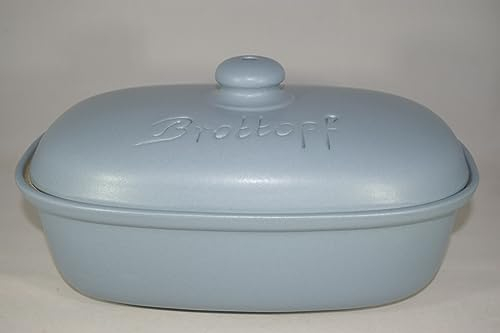 Brottopf 30 cm Fjordblau Oval, Steinzeug Westerwald