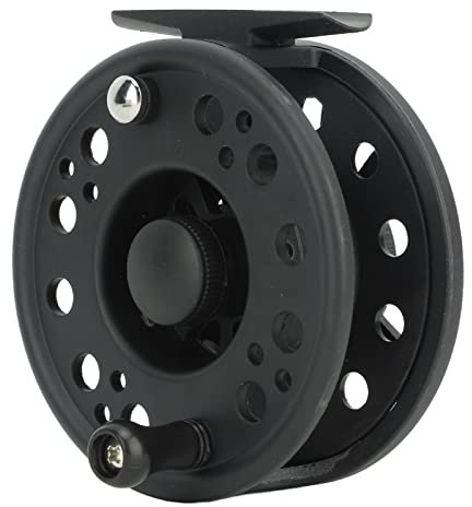 Topyond 7/8 Angel-FliegenrollePräzisionsgefertigte Kunststoff-Fliegenrolle, Schwarze Floß-Angelrolle aus Kunststoff Für Bäche, Flüsse Und Seen
