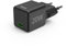 Hama Schnellladegerät (Ladegerät mit USB-C unterstützt Power Delivery und Qualcomm Quick Charge, 20 W, Super-Mini-Format 2,75 x 2,75 x 2,90 cm, ideal für iPhone) schwarz