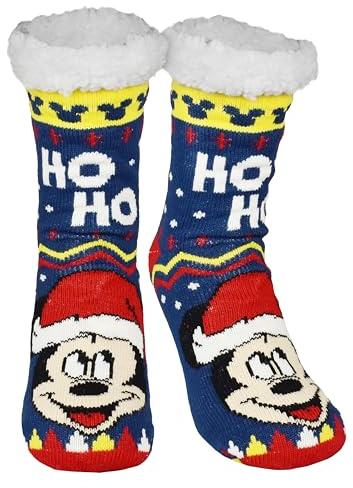 Disney Mickey Mouse Hut Socks - House Socks for Women Cuddly Socks Fluffy Winter Socks Warm Women Socks
