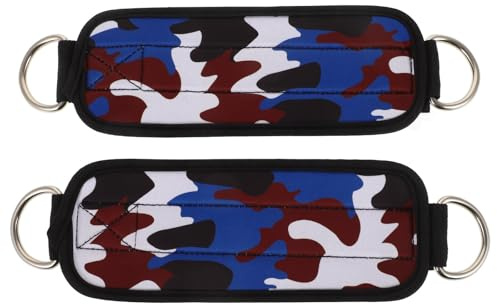 GAROZATION Correas de Tobillo Deportivas de Neopreno para Entrenamiento en Gimnasio, 1 Par de Bandas de Tobillo Hebilla Ajustable, Accesorio para Ejercicios de Fuerza y Extensiones de