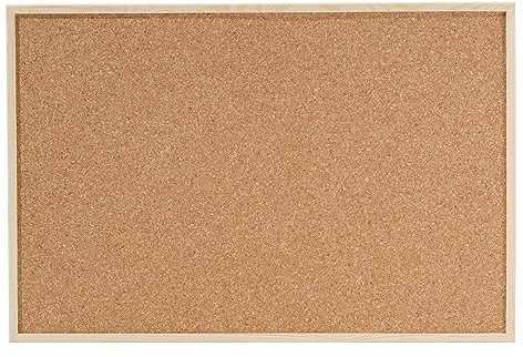 Dahle Pinnwand aus Kork (Holzrahmen, Korkplatte 7 mm stark, inkl. 6 Pinnadeln) 30 x 40 cm