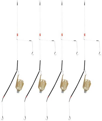 Tragbarer Angelköderkäfig, 4PCS Leichter tragbarer Angelköder Köderfalle Korb Feeder Fischgerät Zubehör(30G)