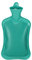 Relaxdays Bouillotte, sans Housse, Durable, sûr, 2 litres, pour Le lit, Caoutchouc inodore, Eau Chaude, Turquoise
