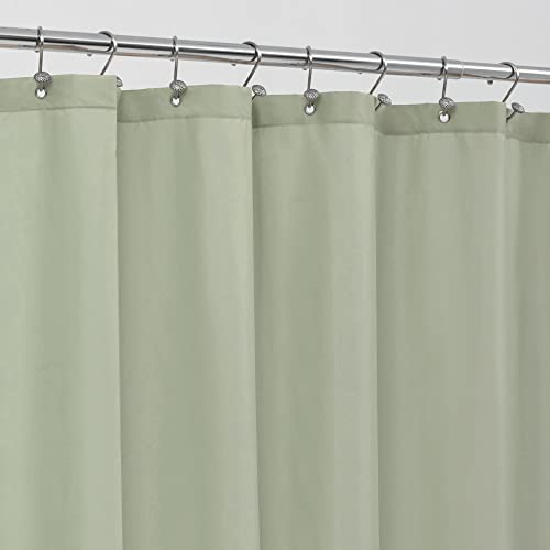 ALYVIA SPRING Tenda da doccia in tessuto verde salvia, impermeabile, morbida e leggera, con 3 magneti, qualità alberghiera e lavabile in lavatrice, dimensioni standard 182 x 183 cm, salvia del deserto