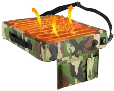 Generico Sedili Da Stadio Riscaldati Portatile, Cuscino Del Sedile Riscaldato Con Impostazione Del Calore A 3 Livelli, Camouflage, Per Caccia, Campeggio, Pesca, Per Concerti Di Pesca