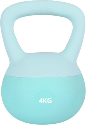 Leikefitness mjukt kettlebell-set – halkfritt grepp kettlebells för hemträning – styrka och säkerhet garanteras!