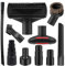 10 Pcs Accessoires pour Aspirateur de Kits Accessoires D'aspirateur de 1-1/4 avec Brosse en Crin de Cheval Baguette D'extension Adaptateur de Suceur plat pour Nettoyer Les Draps/Canapé/Voitures
