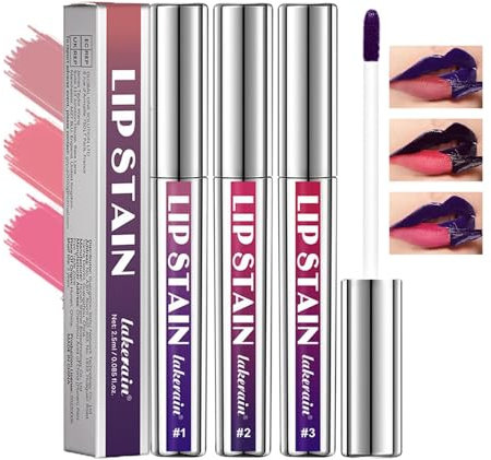 3 tatuaggi peel off labbra, Peel Off Lip Liner, Waterproof and Transfer tinta labbra, Matte Finish lip liner tattoo per labbra, matita labbra peel off Liquid Lipstick Nude Lip Gloss