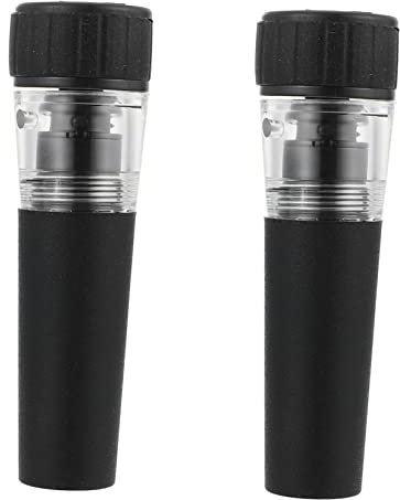 LAPYAPPE Per Vino Pompa a Vuoto 2 Pezzi Multifunzionale Per Bottiglie Vino Leggero e Portatile Conserva La Del e Chiusura Ermetica Per
