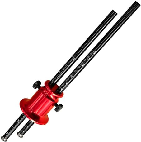 Calibro di Marcatura in Legno, Strumenti di Marcatura per Lavorazione Legno, Regolo Doppia Scala per Tracciatura Guida in Lega Alluminio per Progetti Mobili e Falegnameria