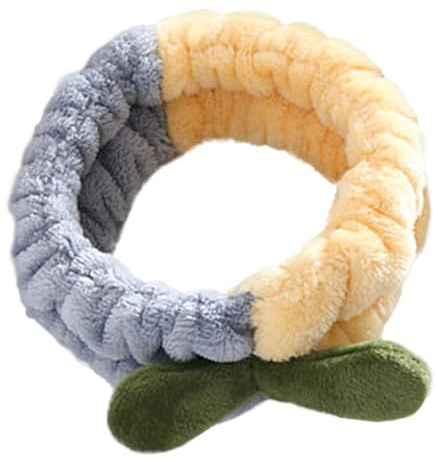 Baluue Bandeau de Bain en Peluche pour Femmes, Réutilisable et Lavable, Garde les Cheveux en Place Pendant les Soins du Visage Yoga
