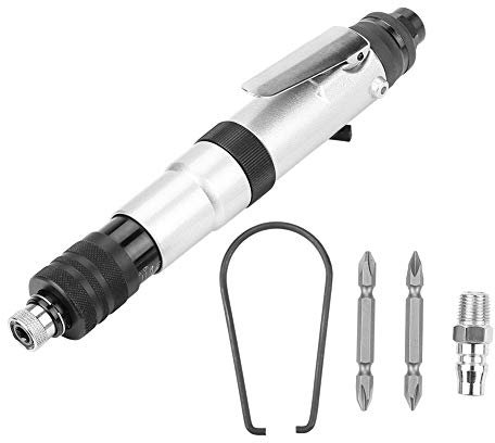 Cacciavite Pneumatico, Reversibile Avvitatore a Aria Semiautomatica, Cacciavite Pneumatico con Frizione a 1000RPM Impugnatura a Mano Dritta