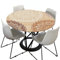 Morbuy Tischdecke Elastisch, Mandala Drucken Rund Tischdecken Wasserdicht Lotuseffekt Abwaschbar Abwischbar Tischtuch für Dekoration Küchentisch Garten Outdoor (100cm,Beige)