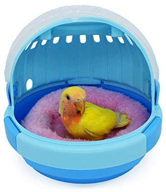 Transportbox Für Vögel Hamster Kleine Kleintiere,Small Reisekäfig Für Vögel, Widerstandsfähiger Kunststoff, Komfortabler Griff, Sicherer Verschluss, 20 X 16 X 13,5 cm