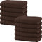 Erwin Müller Handtuch 10er-Pack Heidelberg 100% Baumwolle braun Größe 50x100 cm - saugstark, gut trocknend, kompakt, leichte Qualität - ideal für Sport, Strand, Reisen