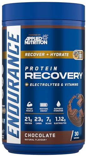 Applied Nutrition Endurance - Post Exercise Recovery Drink, Protein Powder with Carbohydrates Electrolytes BCAAs Vitamins & Minerals (1.5kg - 30 Servings) (Chocolate)
