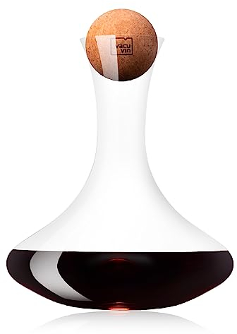 Vacu Vin Décanteur de vin | Carafe en verre Crystall + bouchon en liège