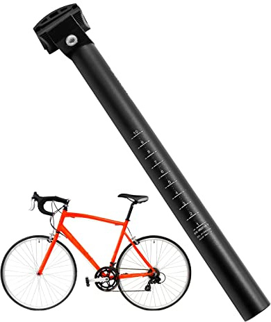 CADUFUELLY 30.4MM Bicycle Seat Post Bike Seat Post with Adjustable Clamp