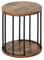 HDANI Runder Sitzhocker Kinder und Erwachsene,Tritthocker,Kleiner Pflanzenhocker,Fußhocker für Bad, Küche,Schlafzimmer,Büro,30×30×34.5cm,Holz Retro Braun,1er Set