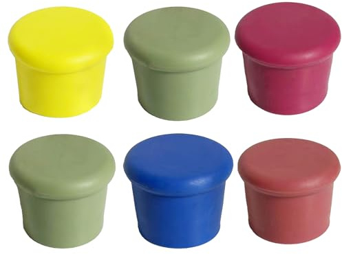 Jimkply - 6 tapones de silicona multicolor para botellas de champán, vino y otras bebidas, reutilizables y duraderos