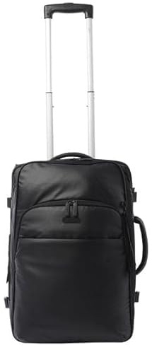 TOTTO - Maleta Cabina Tela, Modelo City S, 40 x 55 x 25 cm, Capacidad 34 L, Bolsillo Portáil 16 Pulgadas, 2 Ruedas, Bolsillo Botella, Correas Internas, Argollas para Candado, Color Negro