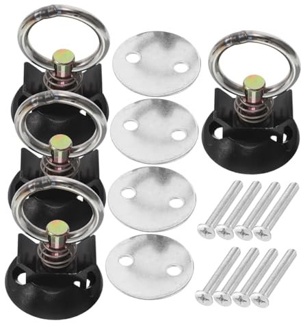 Zerodeko 4pezzi Kit Punti Ancoraggio Per Accessori Per Montaggio Su Cingoli Per Motociclette Camion e Rimorchi