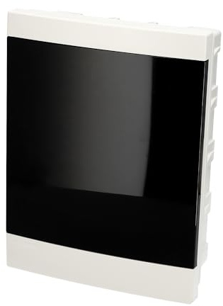 EDO Coffret Électrique Apparent 2 Rangée pour 16 Modules 29 x 22 x 9,5 cm IP40 IK07 - Boîtier de Distribution en ABS Blanc - Tableau Électrique Intérieur pour Garage, Atelier, Maison