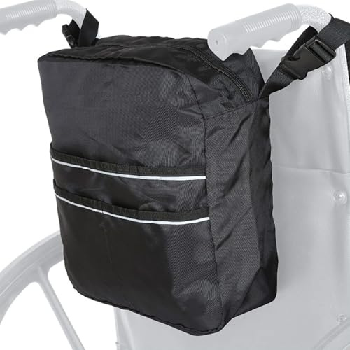 Bolsas Para Silla De Ruedas - Bolso Trasero Para Silla De Ruedas Con Bandas Reflectantes,Organizador De Viaje Exterior Compras Rehabilitación Hospital Avión Personas Mayores