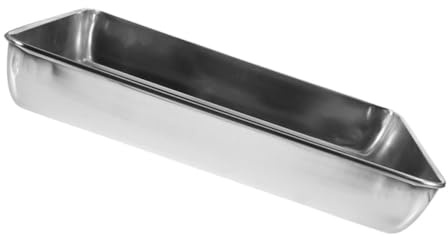 DOITOOL Bac De Bain en Acier Inoxydable pour Pigeons Et Perroquets, Plateau Profond 35x30 Cm, Accessoire pour Cage D’Oiseaux, Bain Sécurisé pour Petits Oiseaux, Usage Intérieur