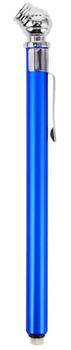 RUNROTOO Medidor de Presión de Aire para Neumáticos Analógico, Bolígrafo Portátil Azul, Herramienta Compacta y Precisa para Coches, Camiones y Suv, Comprobador de Presión Neumáticos Fácil
