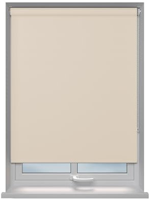 Home In Style 4U Roller blinds Thermal Blackout Roller blind - Trimmable UV Protection Child Safe Home Office Window Blinds Easy Fit Room Darkening shades Cappuccino Blind 90cm wide x165cm drop