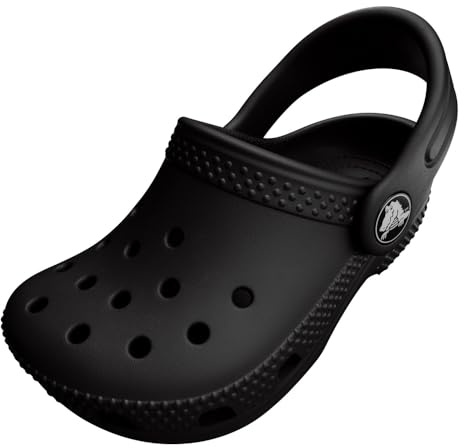 Crocs Unisexe Enfant Classic Clog K Sabots, Black, 34/35 EU