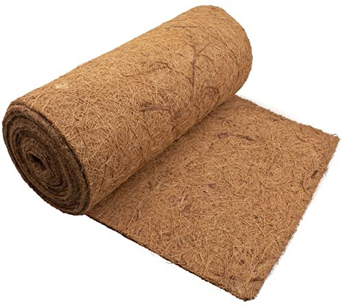 Fengaim 0,9 m x 0,3 m x 1 tum Coco hängande blomkruka linare kokosnöt odling matta trädgård växtblomkruka kokosfiber matta liner rulle för uteplats behållare väggtråg reptil matta ödla bur matta matta